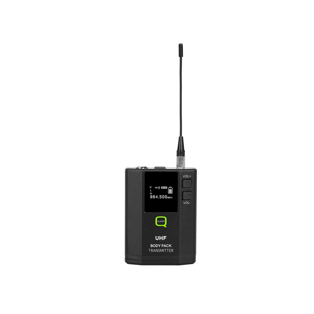 Q-Audio 8-Way Headworn & Lapel Wireless Microphone System with ADU
