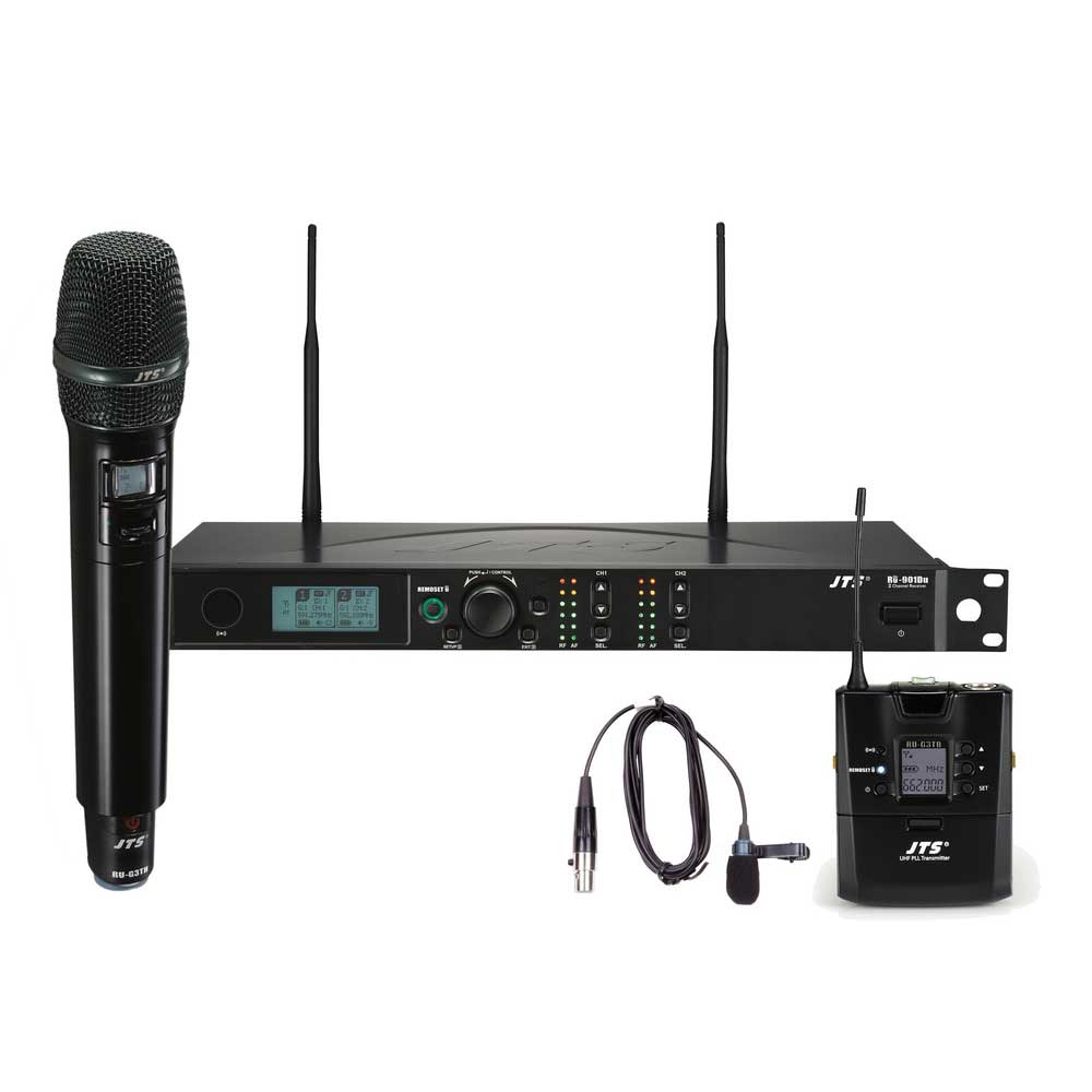 JTS RU-901G3DU Dual Wireless System – Handheld & Lavalier True Diversity UHF