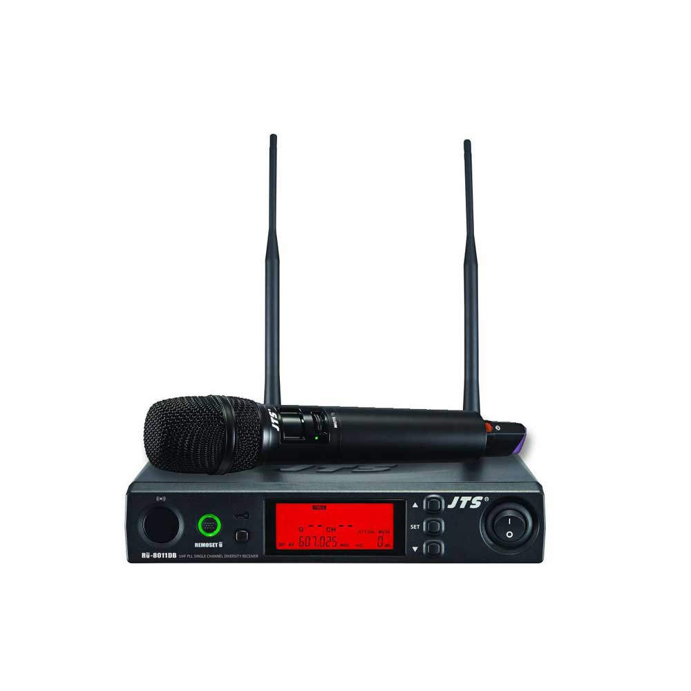 JTS RU-8011DB UHF Single Channel Wireless System with RU-G3TH Handheld Microphone