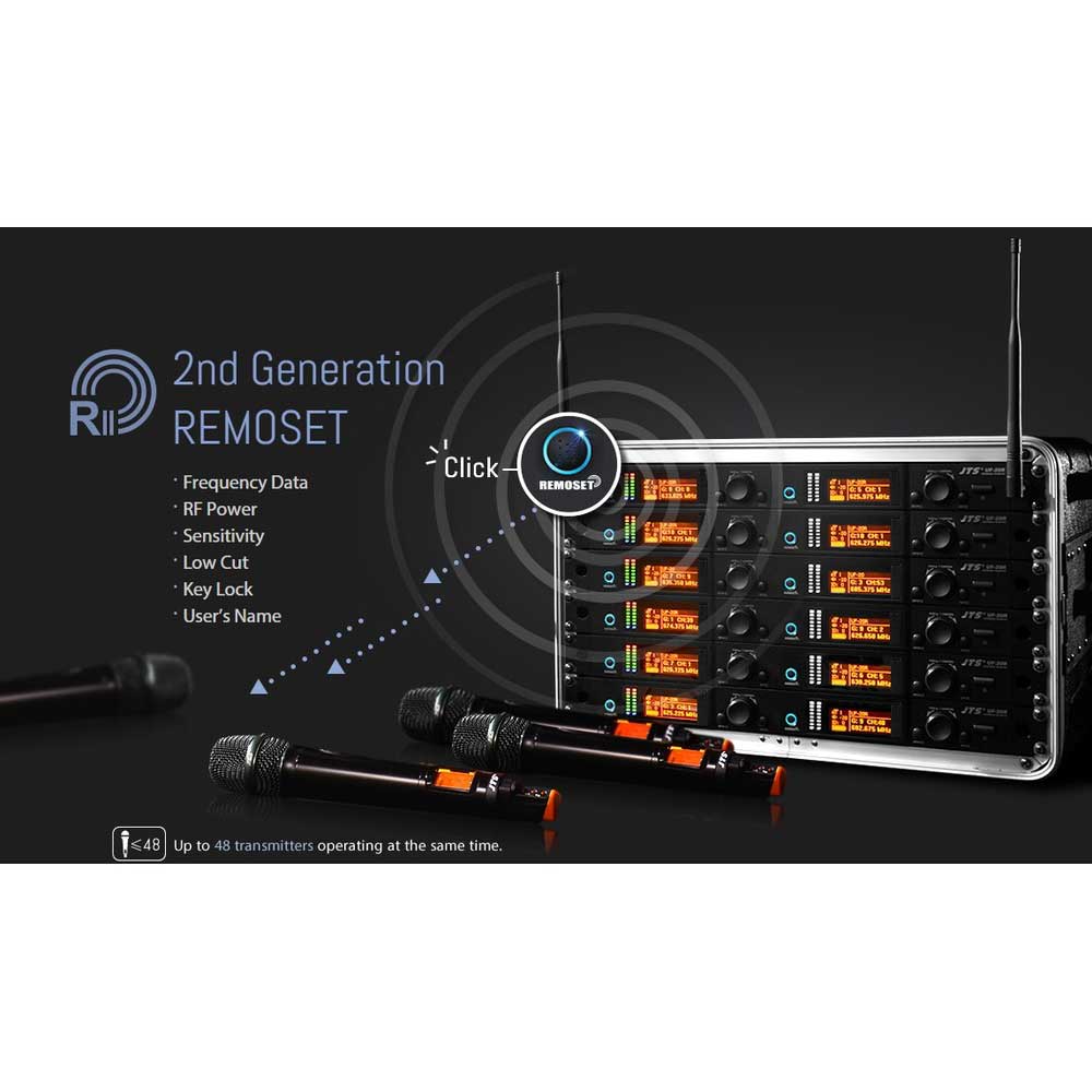 JTS UF-20R – Dual-Channel True Diversity Receiver with REMOSET