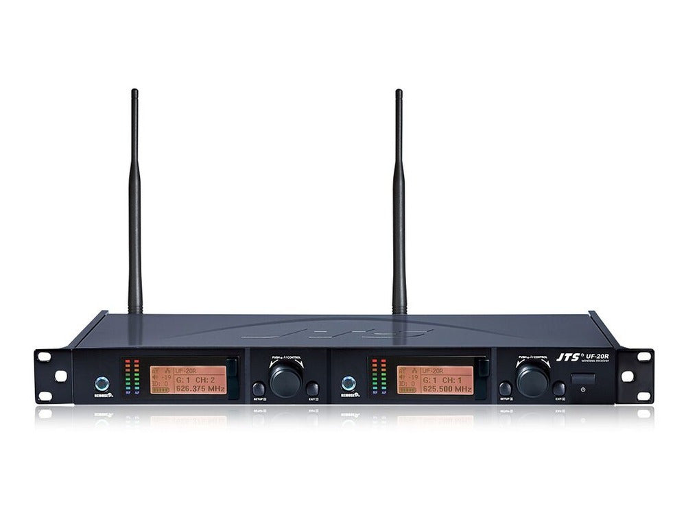 JTS Dual Handheld Wireless Microphone System – UF-20R + 2× JSS-20