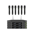 Q-Audio 6 Way Hand Held Wireless Mic System with ADU